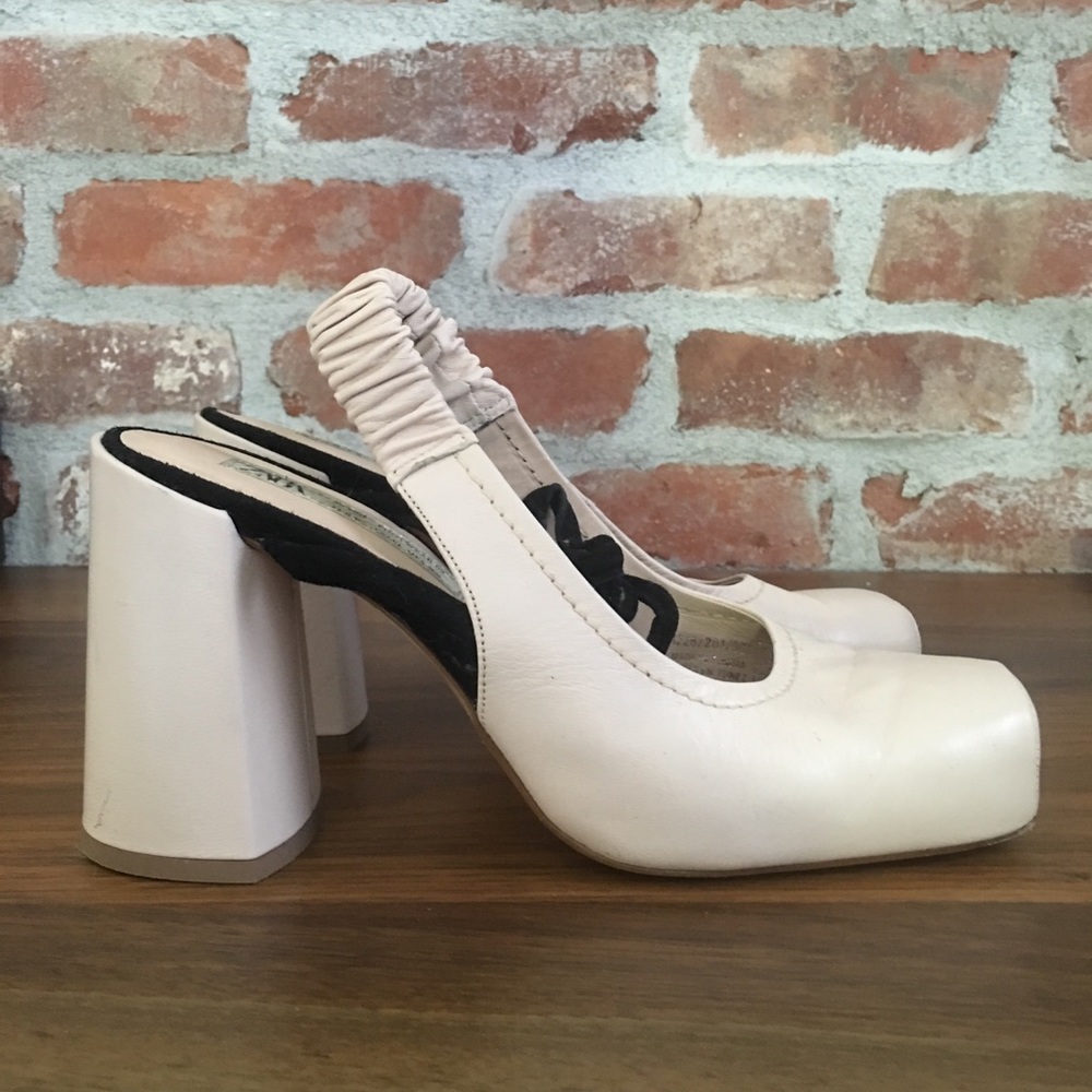 Zara studio leather ballet shoe